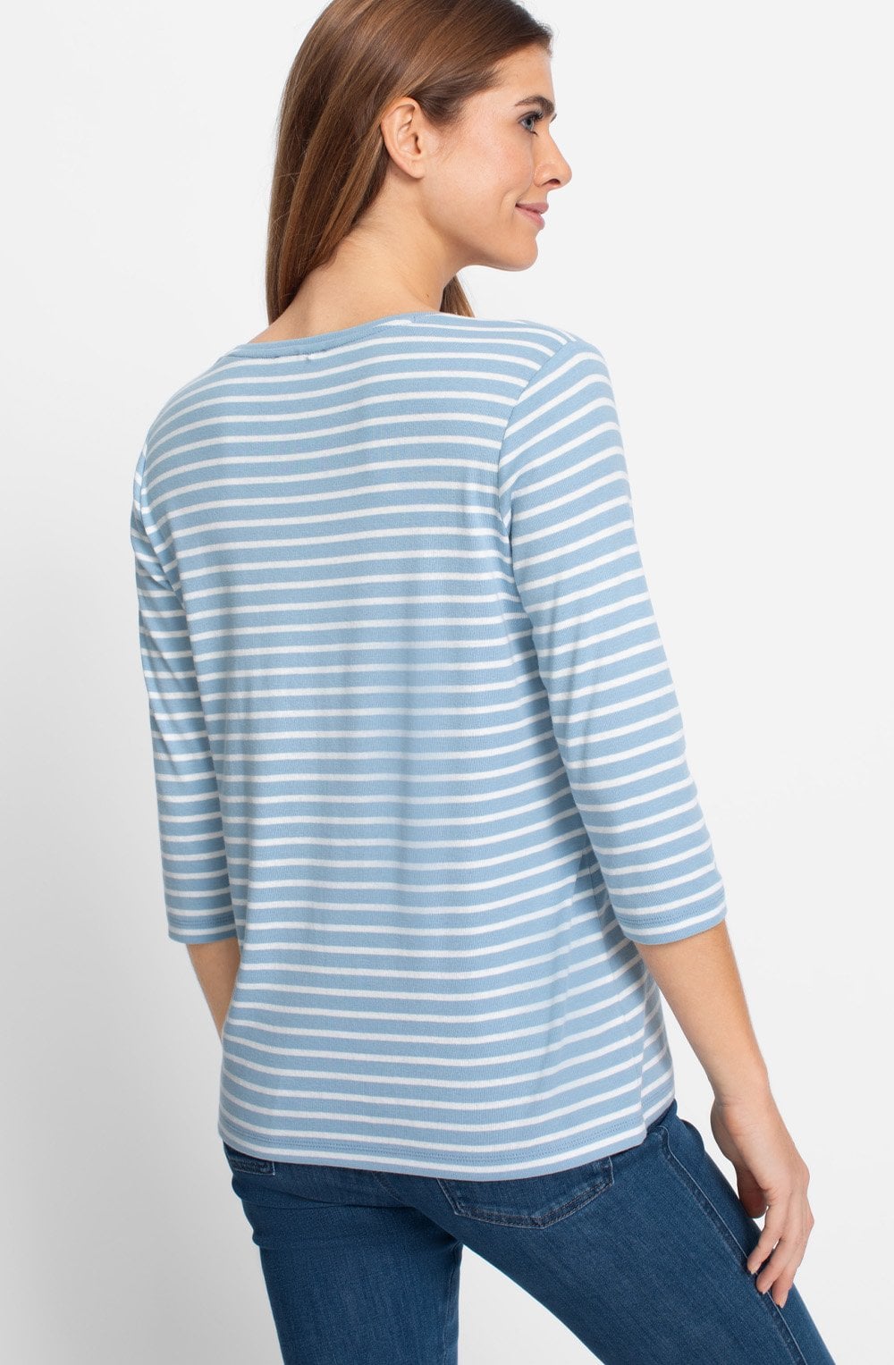 Light Blue Striped Hannah Top