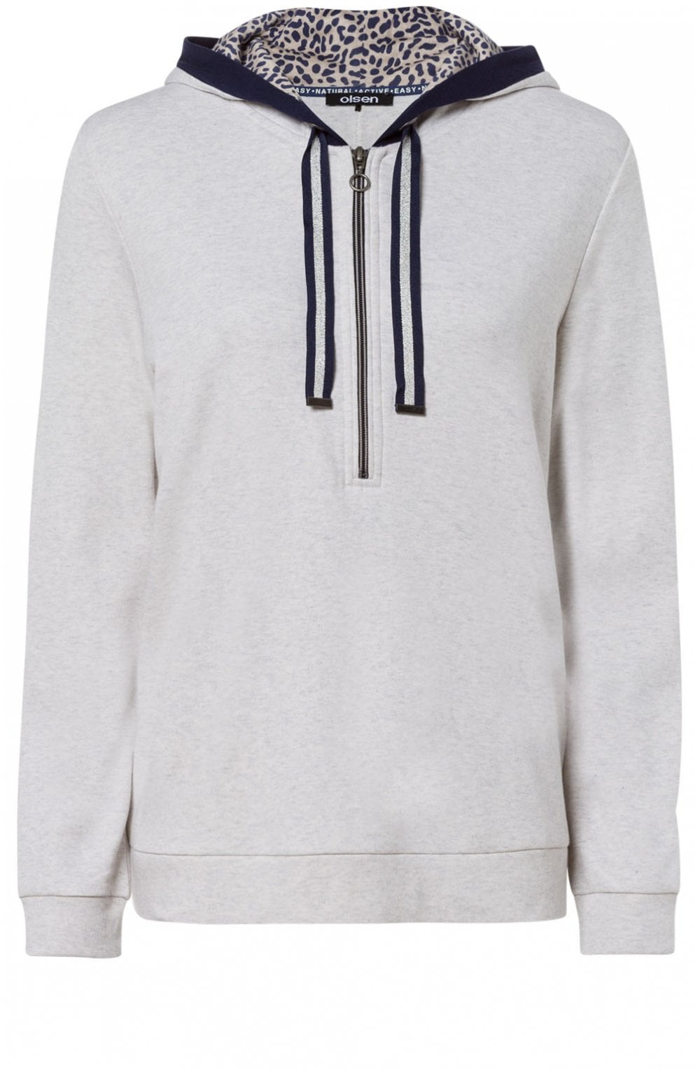 Light Grey Hooded Sweatshirt