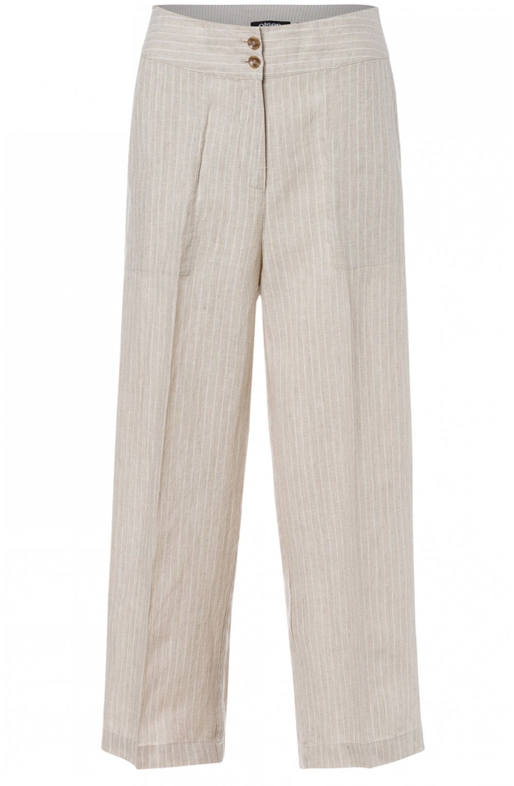 Light Sand Striped Culottes