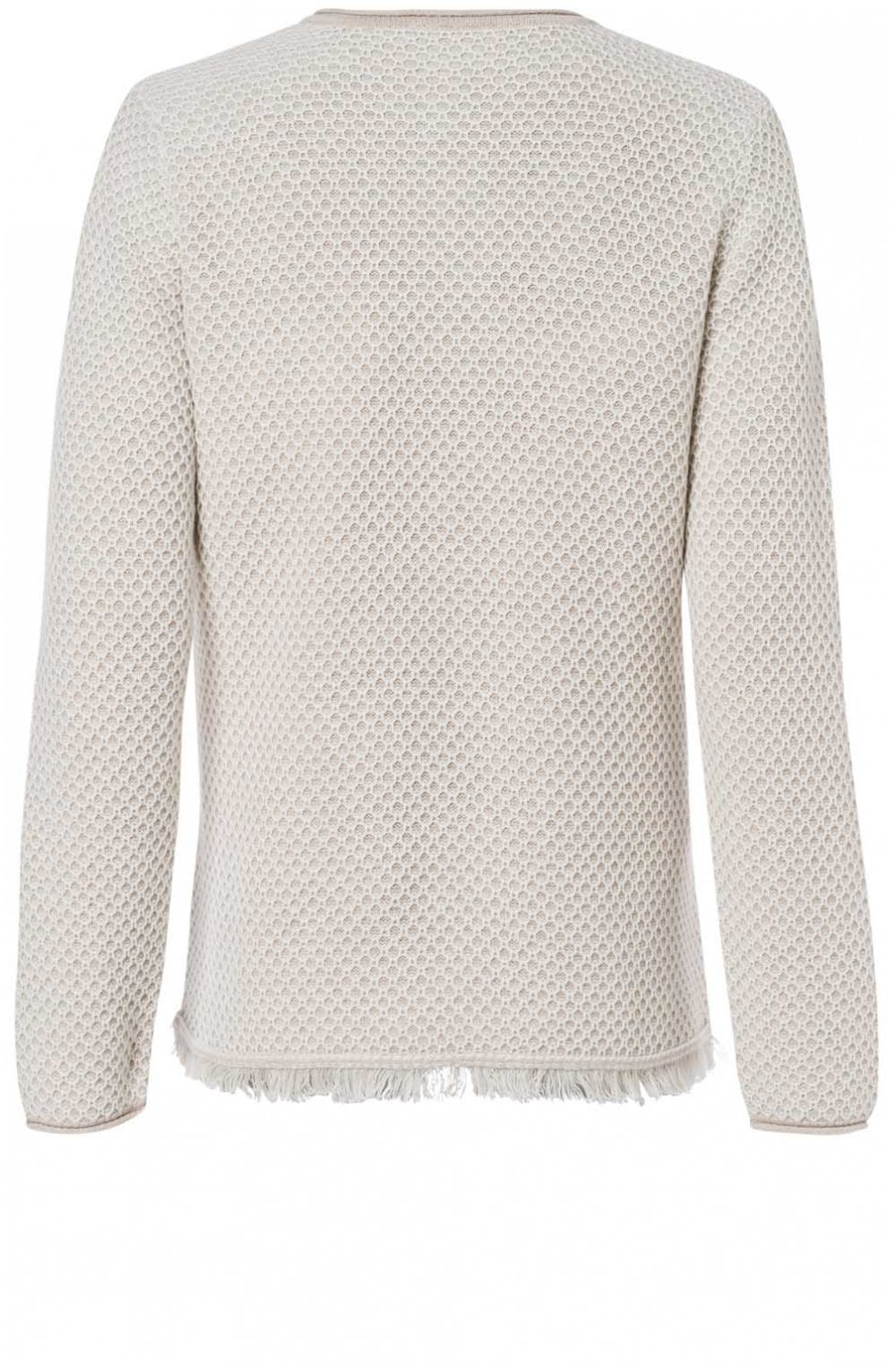 Light Sand Textured Knit Cardigan