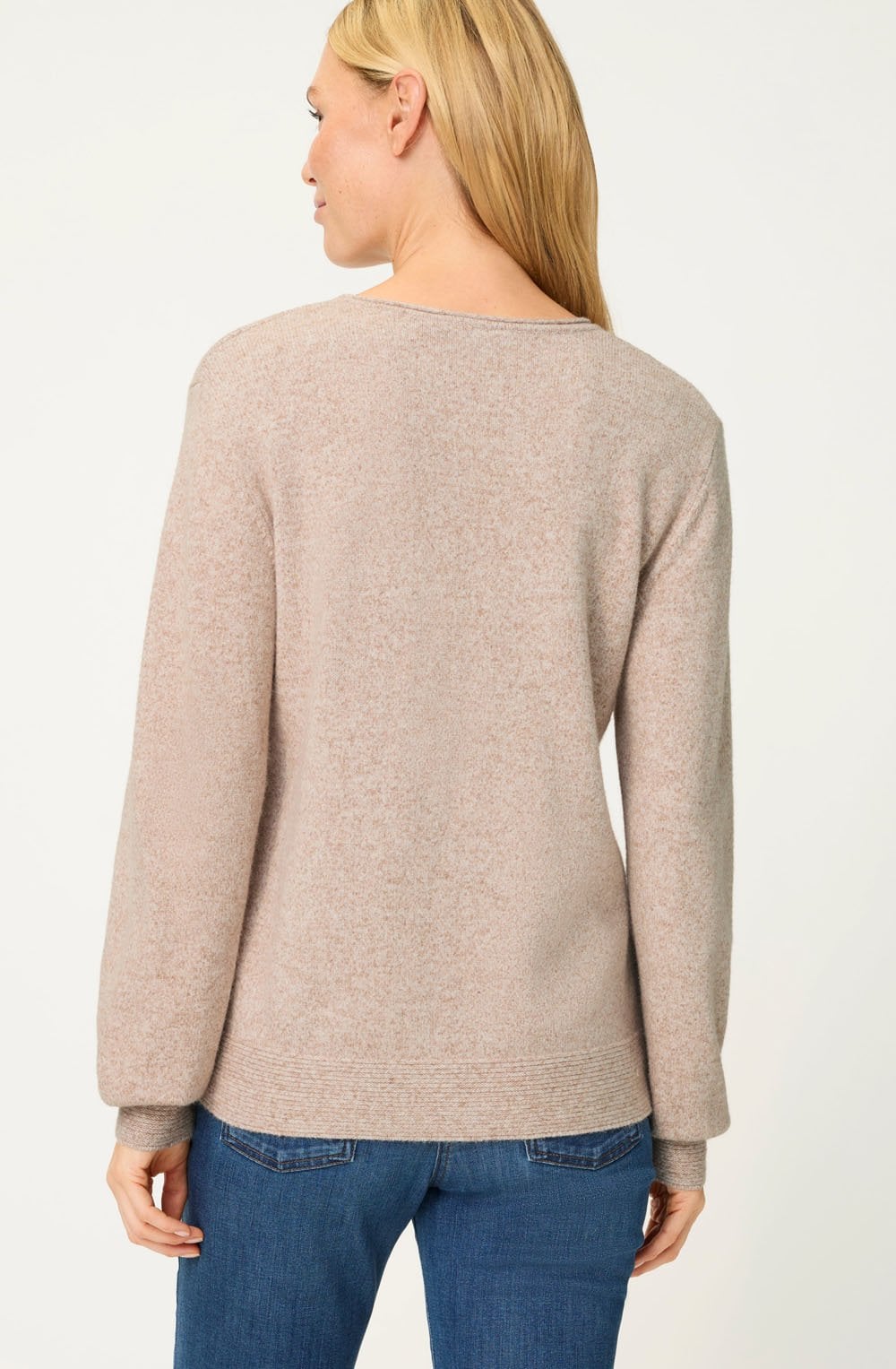 Light Toffee Balloon Sleeve Henny Jumper