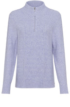 Lilac Pearl Half Zip Henny Jumper