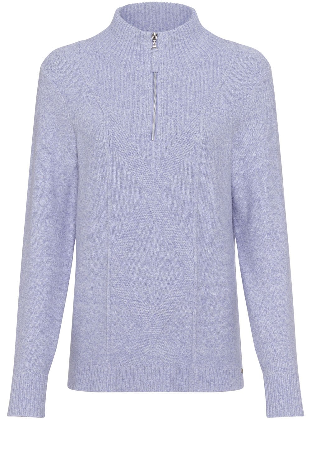 Lilac Pearl Half Zip Henny Jumper