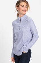 Lilac Pearl Half Zip Henny Jumper