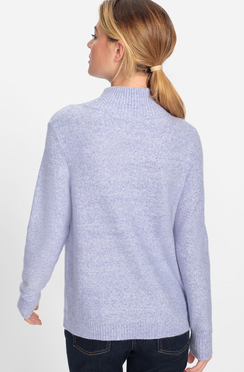Lilac Pearl Half Zip Henny Jumper