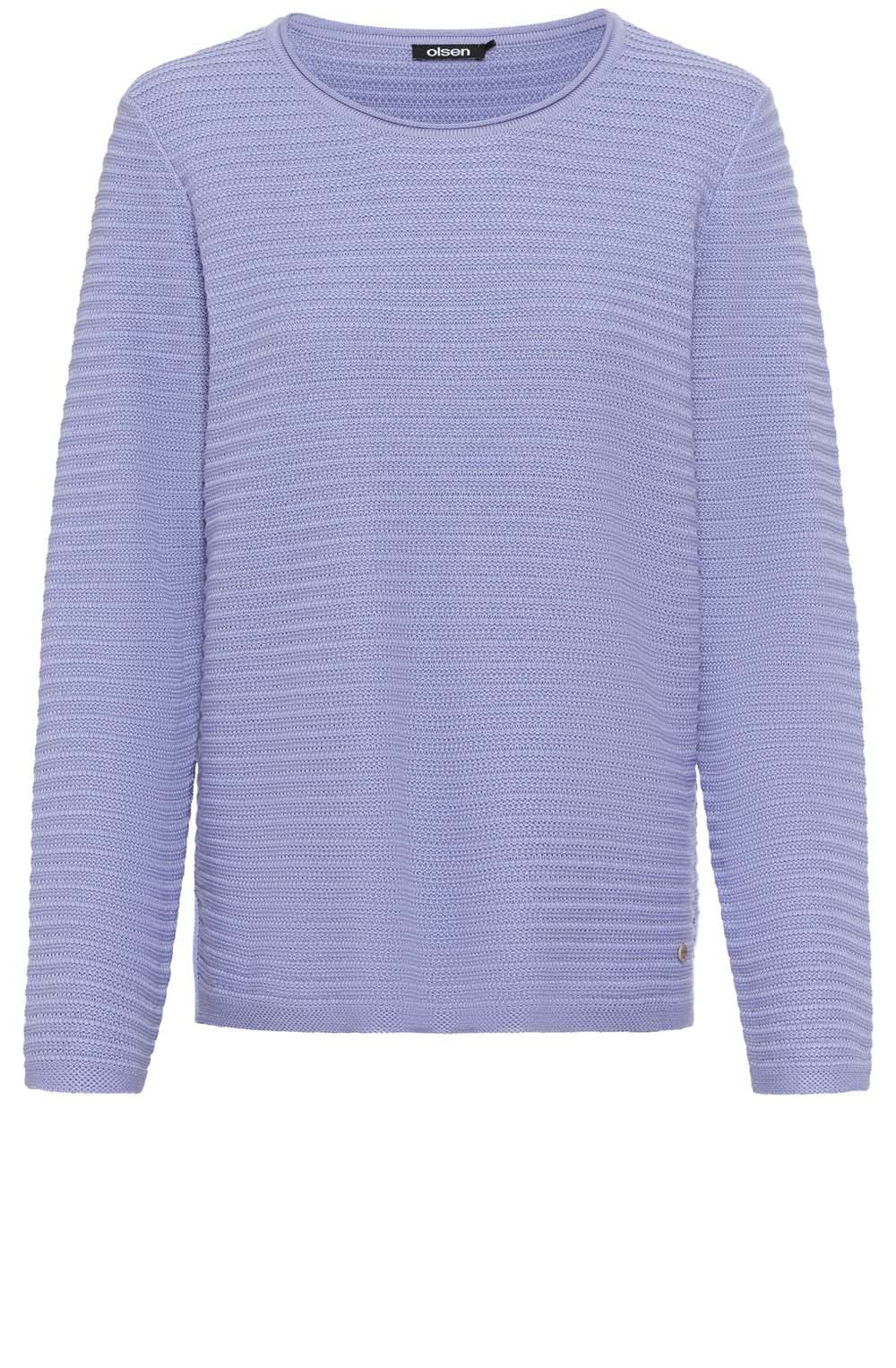 Lilac Pearl Horizontal Ribbed Henny Jumper