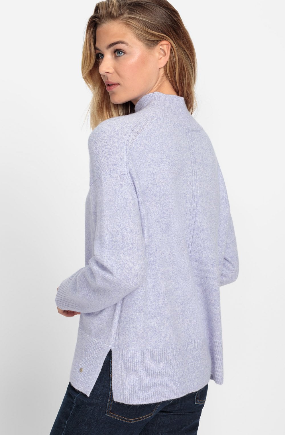Lilac Pearl Stand Up Collar Cora Jumper