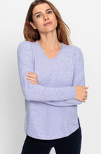 Lilac Pearl V Neck Henny Jumper
