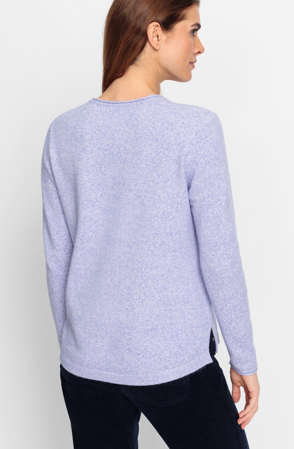Lilac Pearl V Neck Henny Jumper