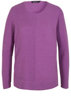 Lilac Ribbed Front Sweater