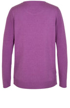 Lilac Ribbed Front Sweater