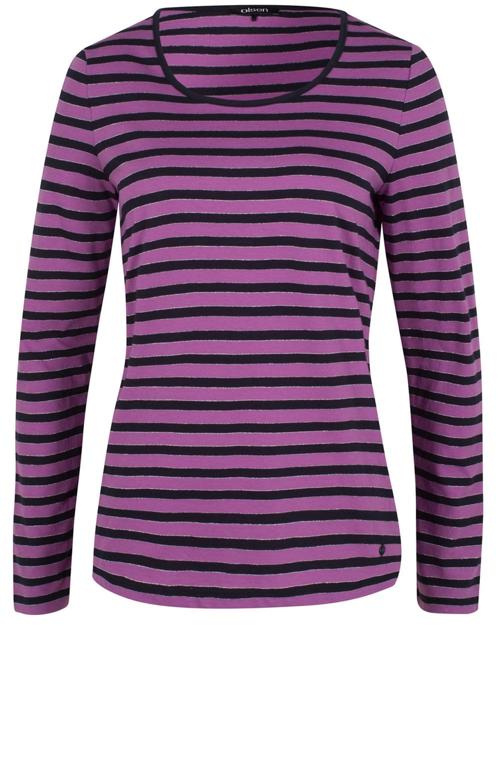 Lilac Striped Jersey Top