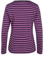 Lilac Striped Jersey Top
