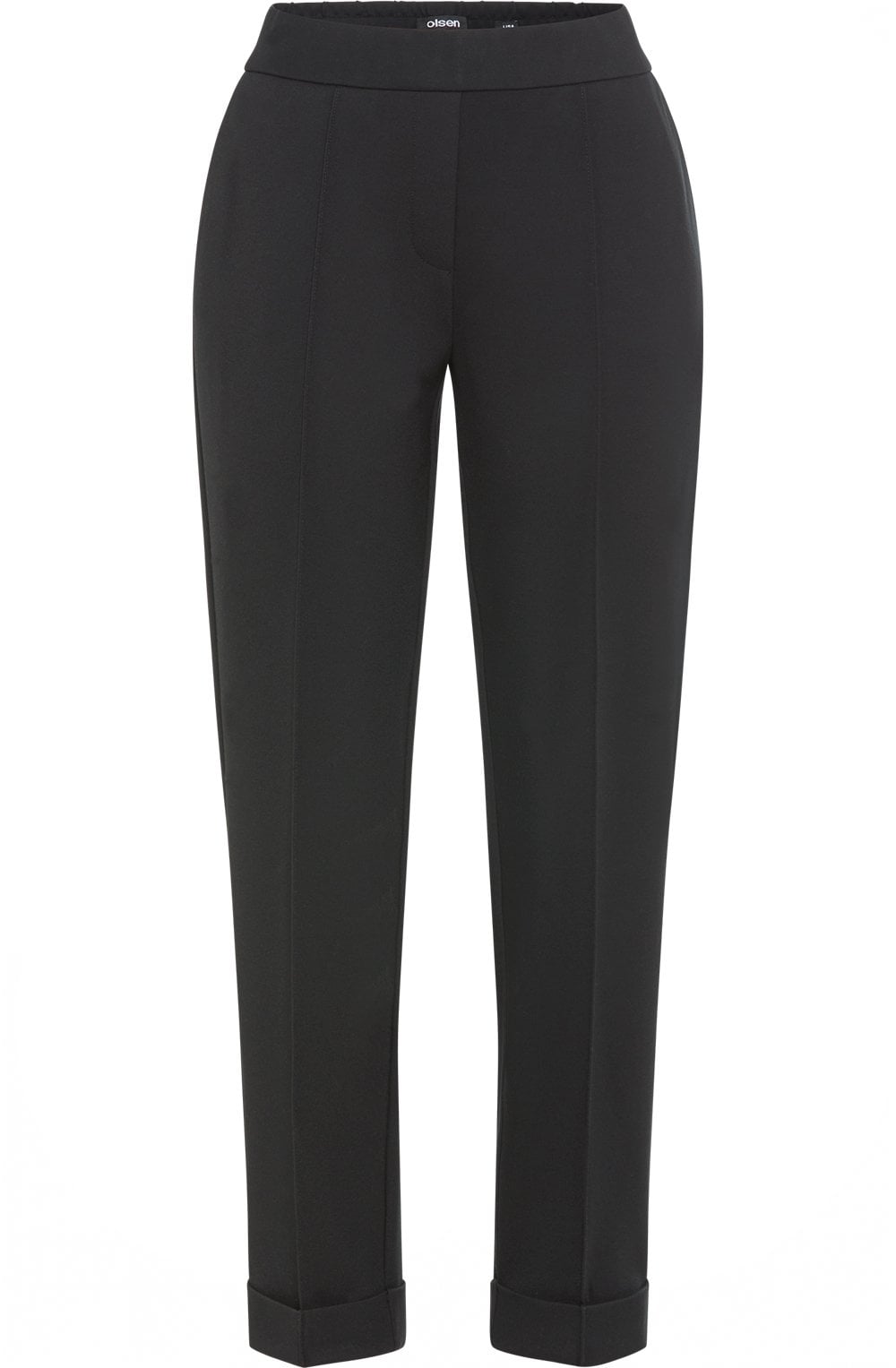 Lisa Black Jersey Straight Fit Trousers