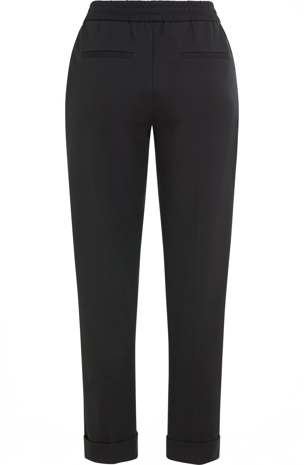 Lisa Black Jersey Straight Fit Trousers