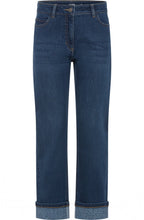 Lisa Cropped Jeans with Statement Turn Up Hem