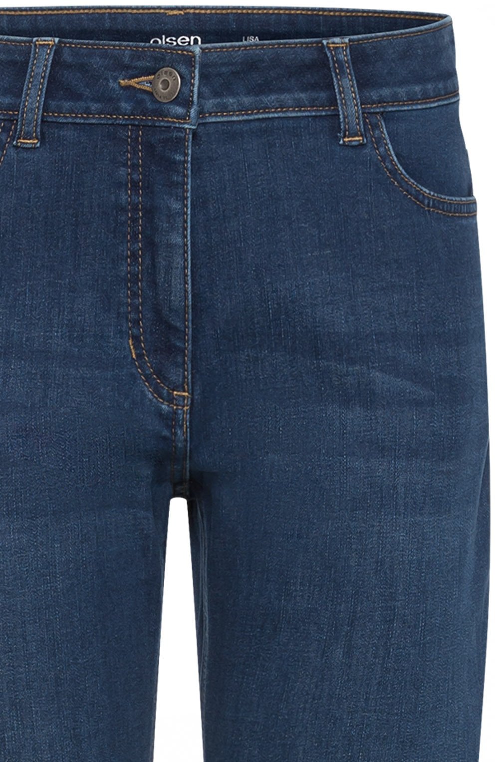 Lisa Cropped Jeans with Statement Turn Up Hem