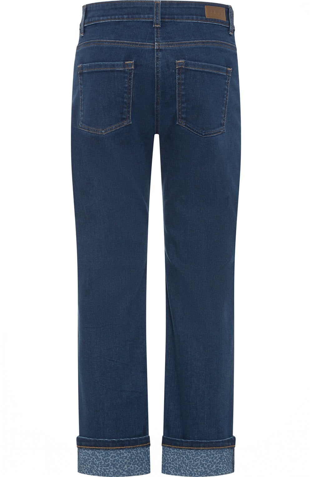 Lisa Cropped Jeans with Statement Turn Up Hem