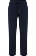 Lisa Ink Blue Straight Fit Jersey Trousers