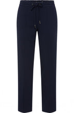 Lisa Ink Blue Straight Fit Jersey Trousers