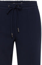 Lisa Ink Blue Straight Fit Jersey Trousers