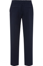 Lisa Ink Blue Straight Fit Jersey Trousers