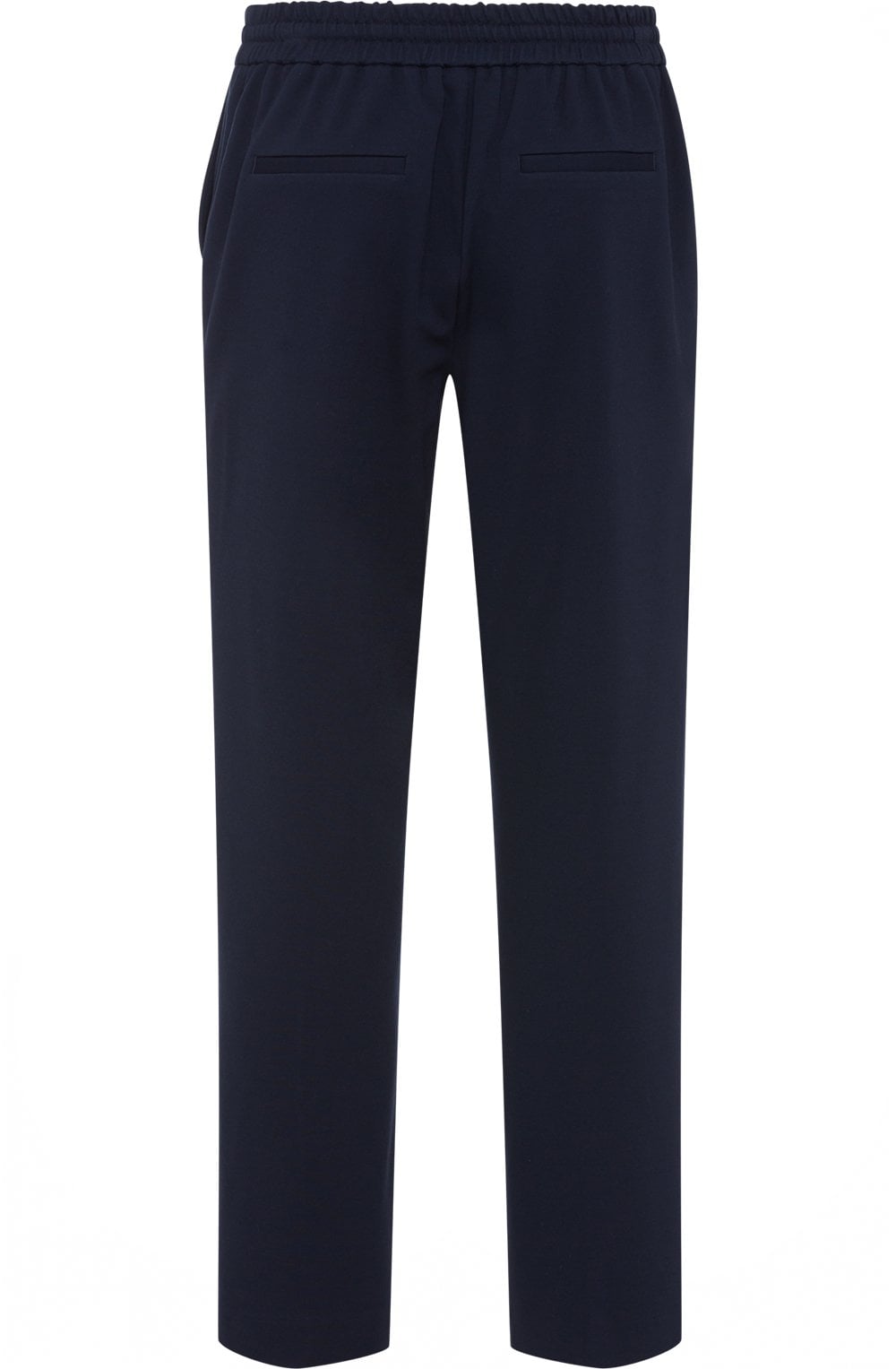 Lisa Ink Blue Straight Fit Jersey Trousers