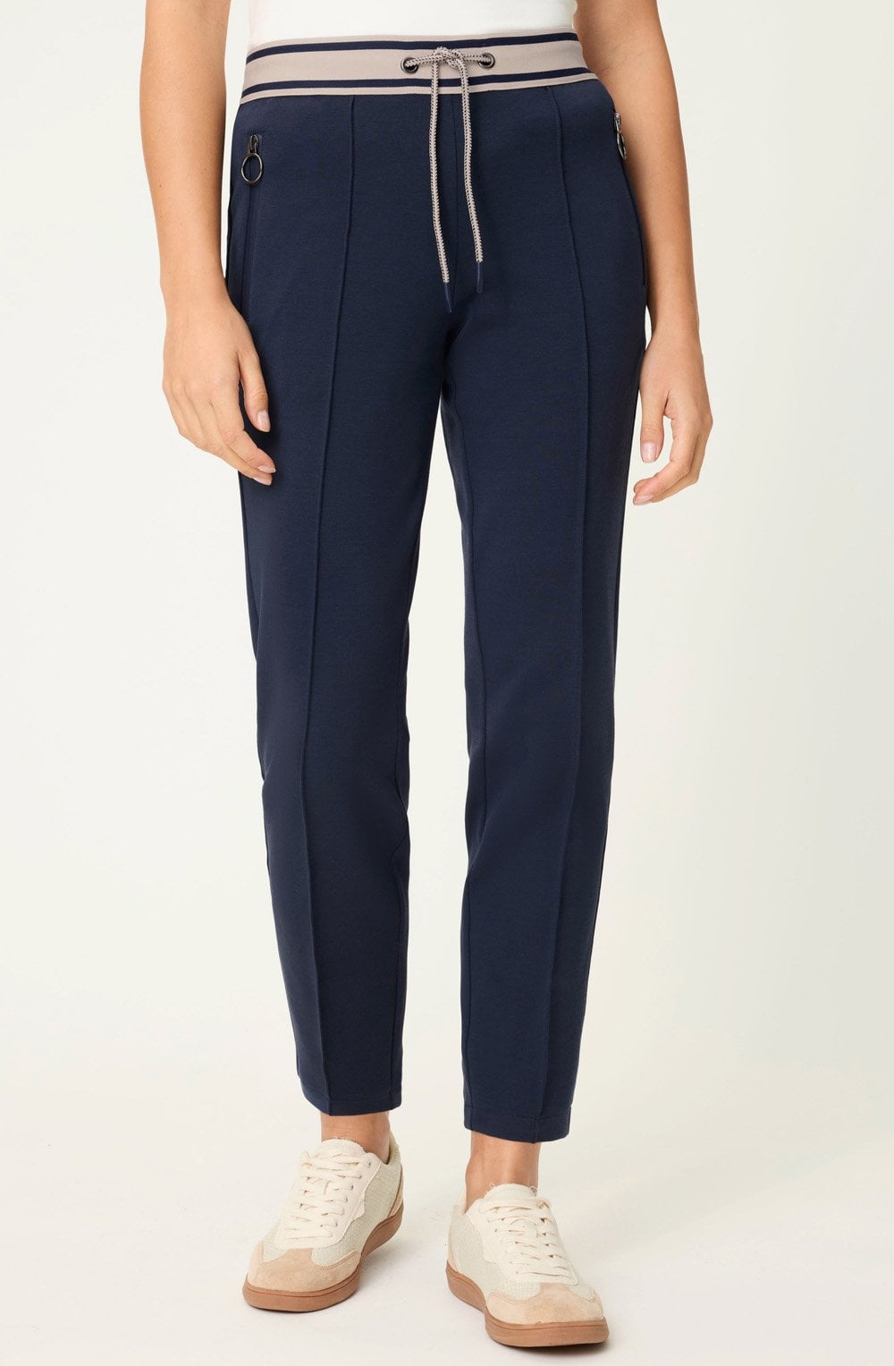 Lisa Straight fit Ink Blue Sporty Trousers