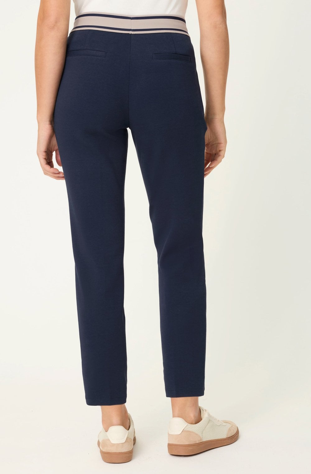 Lisa Straight fit Ink Blue Sporty Trousers