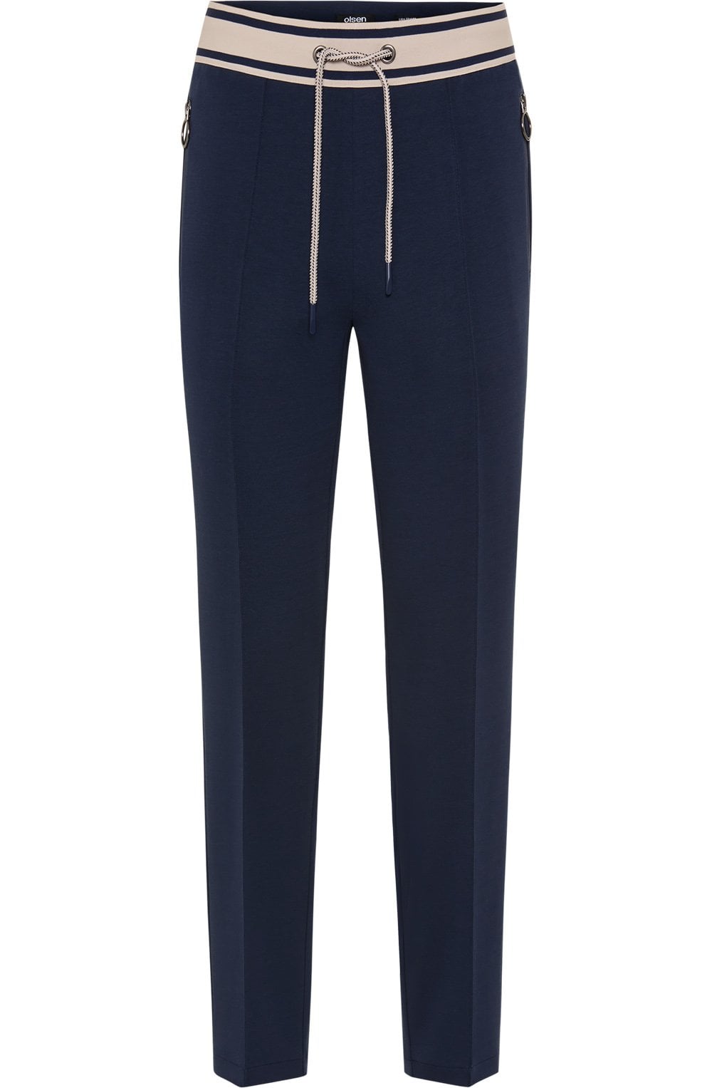 Lisa Straight fit Ink Blue Sporty Trousers