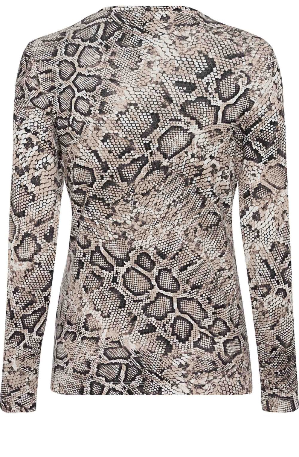Long Sleeve Snake Print Top