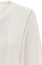 Marble Stone Loose Knit and Studs Sweater