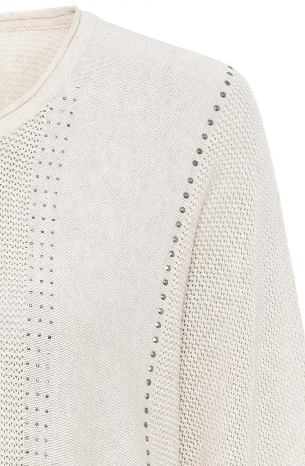 Marble Stone Loose Knit and Studs Sweater