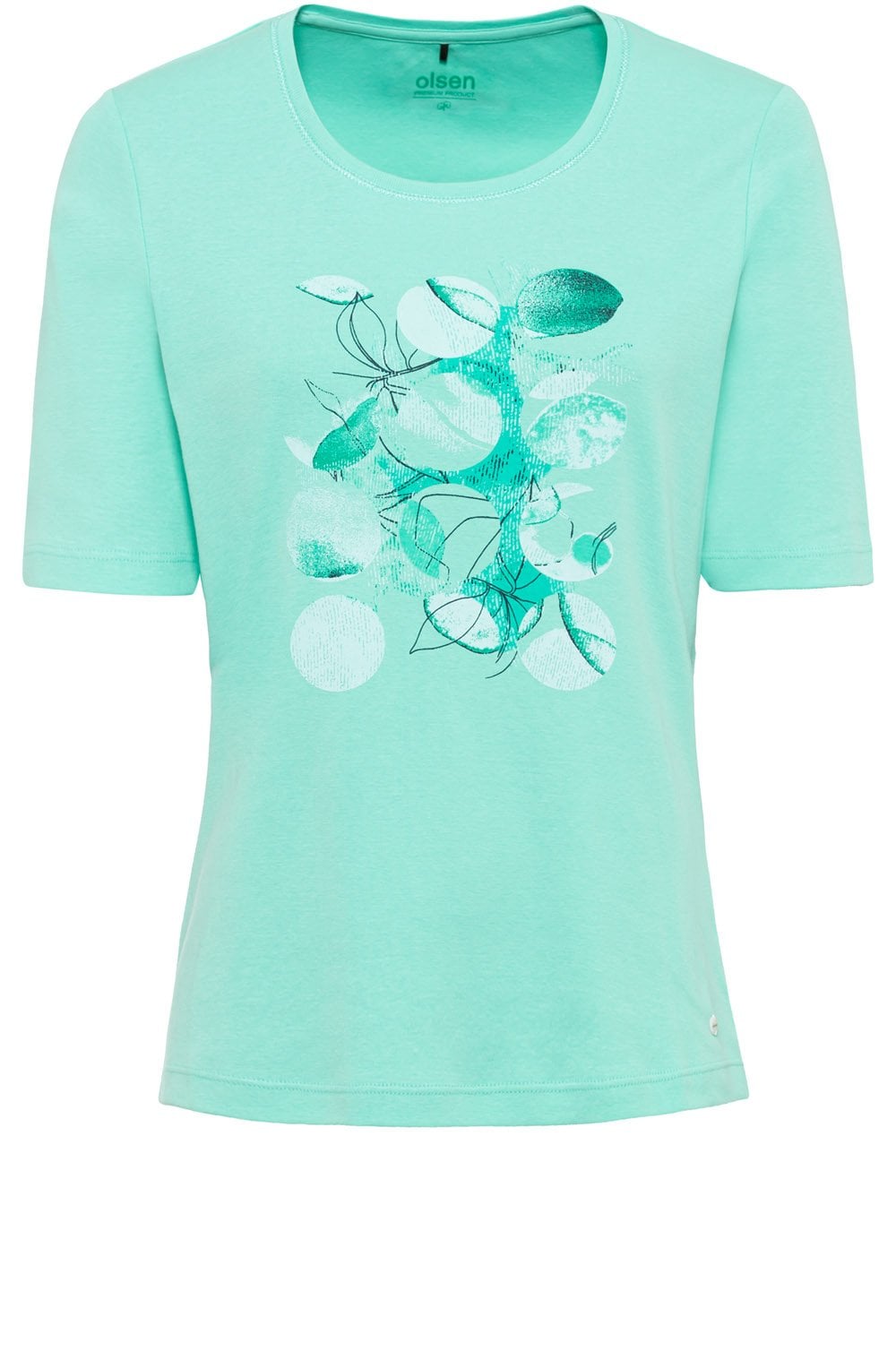 Mint Abstract Design T Shirt
