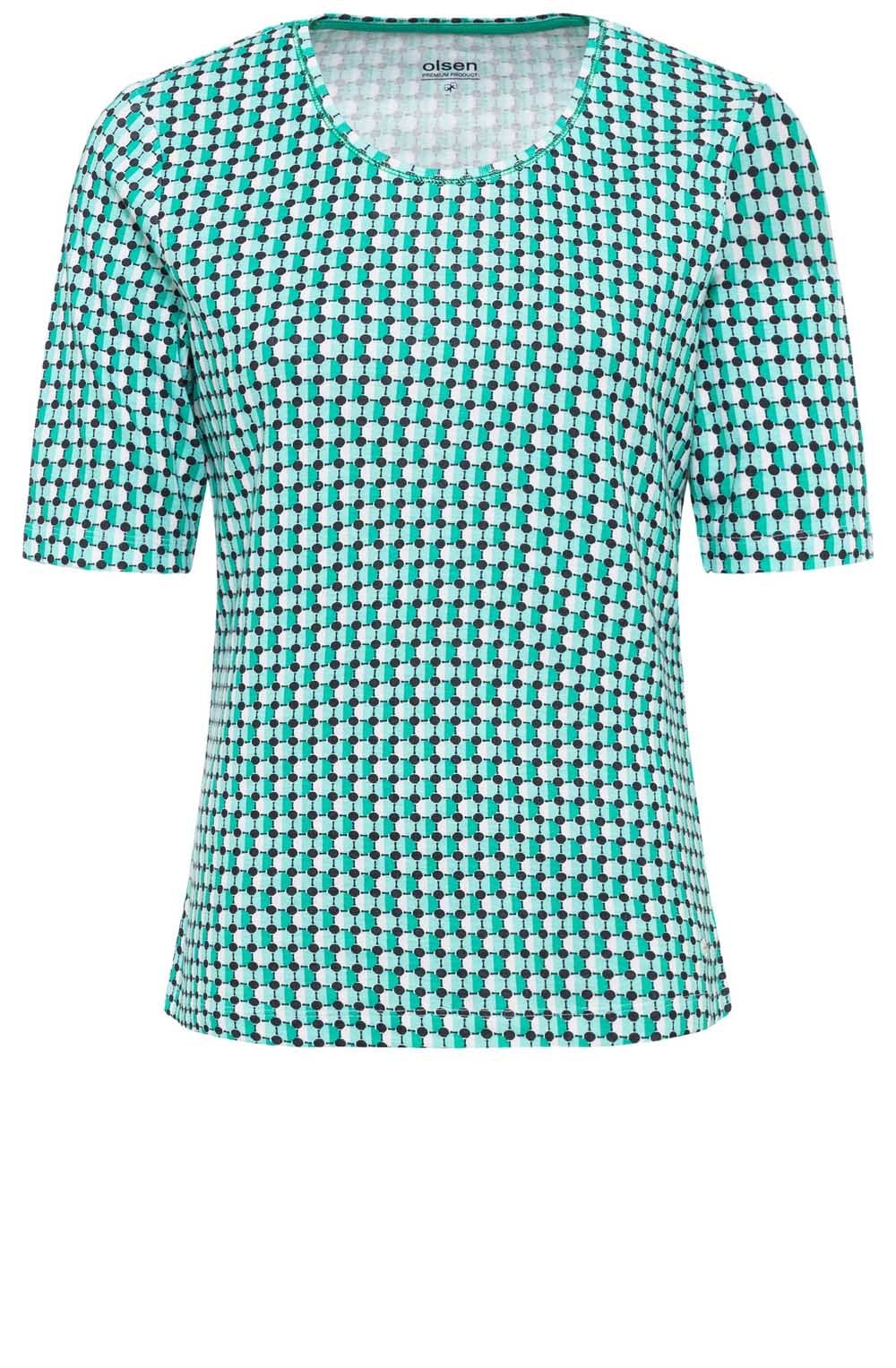 Mint Bold Print T Shirt