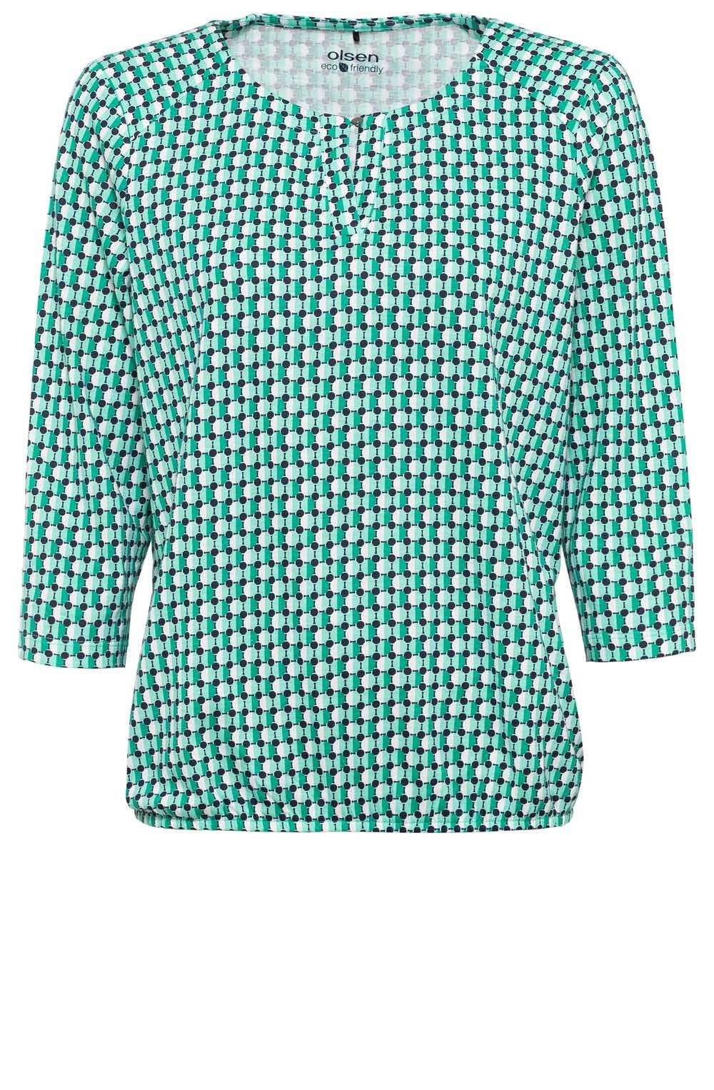 Mint Elasticated Hem Top