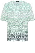 Mint Green All Over Print Hannah T Shirt