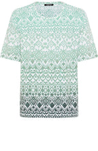 Mint Green All Over Print Hannah T Shirt