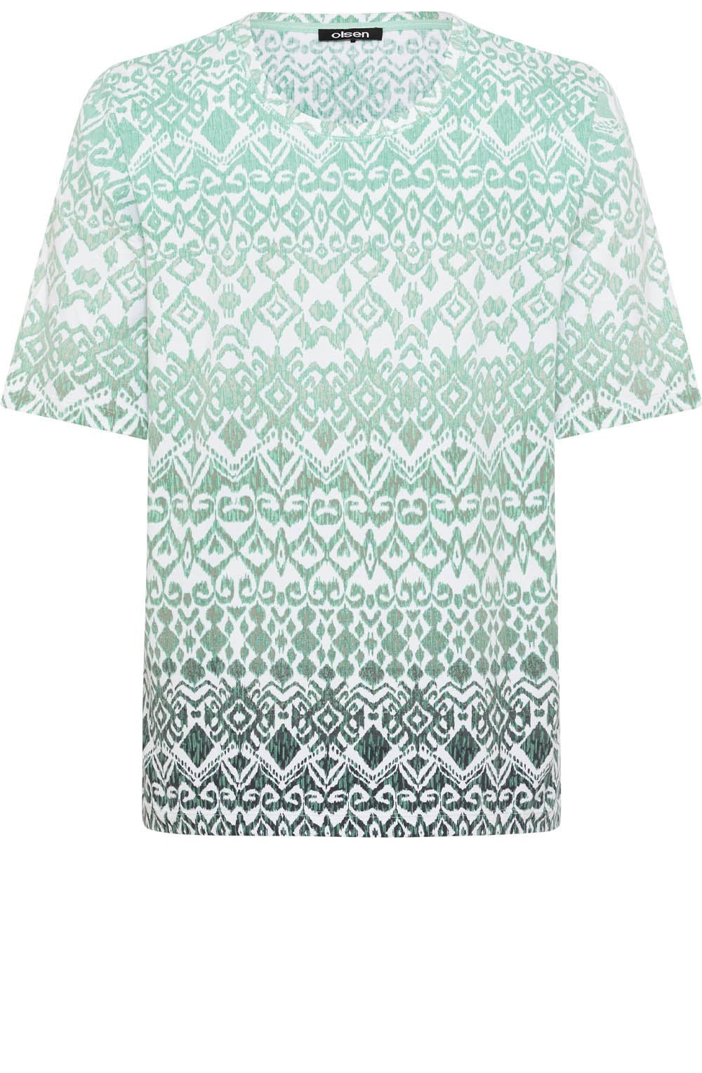Mint Green All Over Print Hannah T Shirt