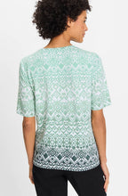 Mint Green All Over Print Hannah T Shirt