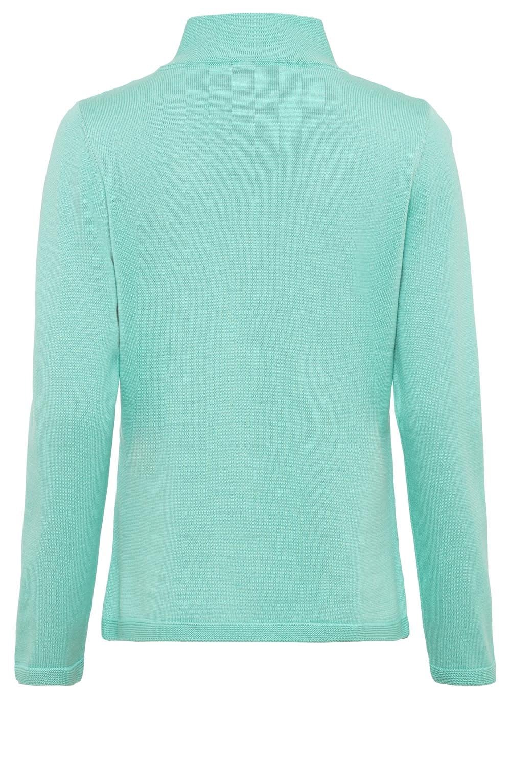Mint Horizontal Ribbed Knit Cardigan