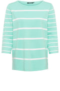 Mint Striped Sleeve Sweater