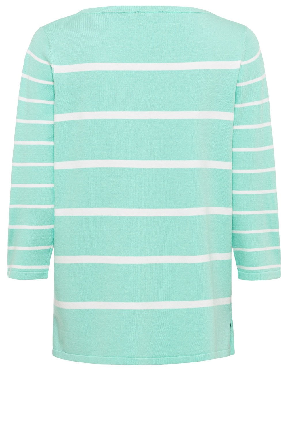 Mint Striped Sleeve Sweater