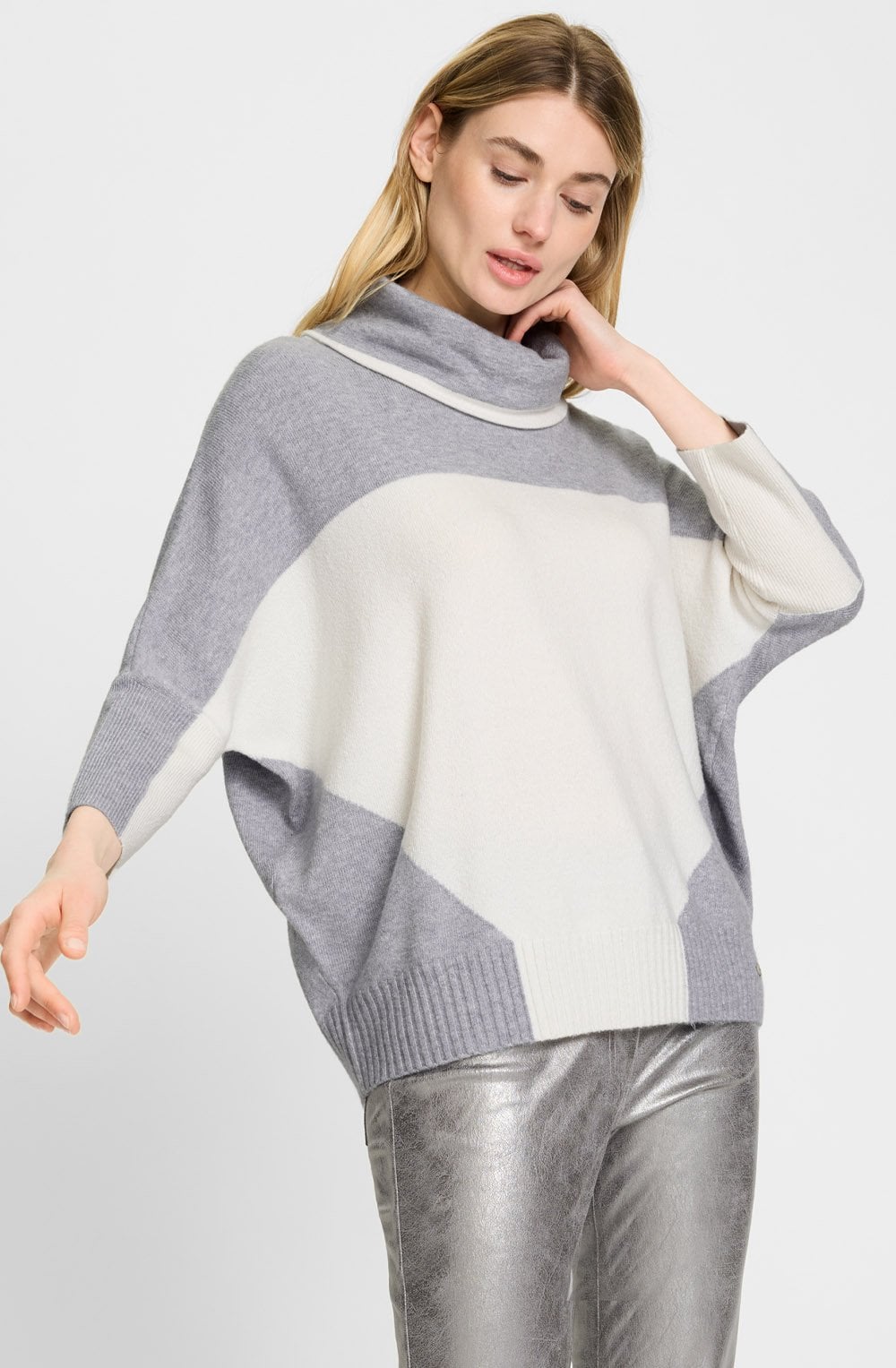 Misty Grey Batwing Olivia Jumper