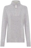 Misty Grey Half Zip Henny Jumper