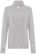 Misty Grey Half Zip Henny Jumper