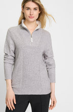 Misty Grey Half Zip Henny Jumper
