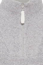 Misty Grey Half Zip Henny Jumper