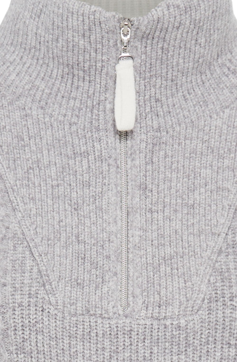 Misty Grey Half Zip Henny Jumper