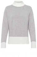 Misty Grey High Neck Relaxed Cora Jumper